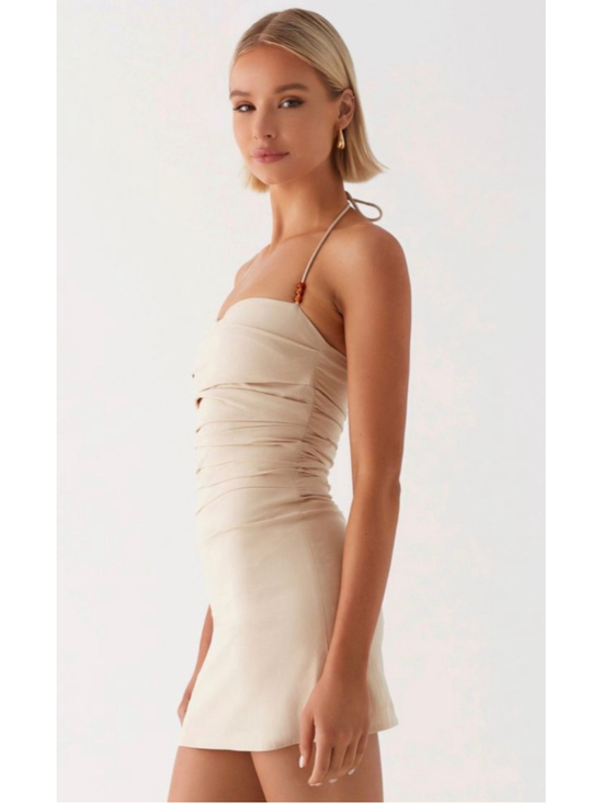 Peppermayo Dresses & Skirts - Peppermayo NWT tan Rockpool beaded mini dress Sz 4